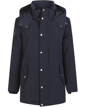 Moose Knuckles Hooded Coat - Blue