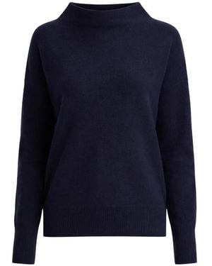 Vince Funnel-Neck Sweater - Blue