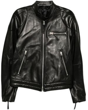 Tom Ford Leather Biker Jacket - Black