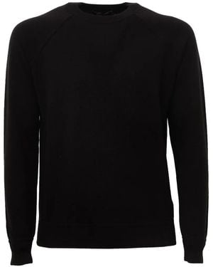 FILIPPO DE LAURENTIIS Raglan-Sleeve Crew-Neck Sweater - Black