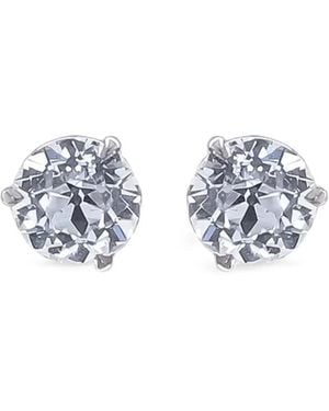 with love Pendientes Con Diamante De Laboratorio - Blanco