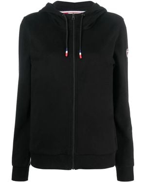 Rossignol Logo-Print Zip-Up Hoodie - Black