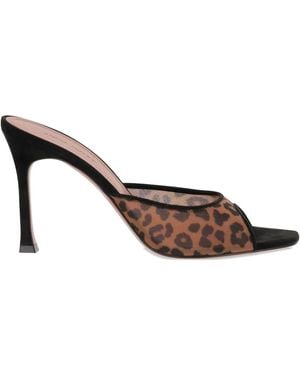 AMINA MUADDI Pumps Alexa Con Stampa 95Mm - Marrone