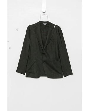 Boglioli Notched-Lapels Single-Breasted Blazer - Black