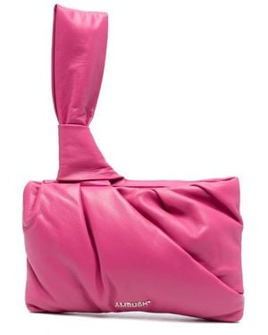 Ambush Nejiri Leather Clutch Bag - Pink