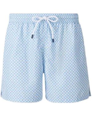 Fedeli Badeshorts Mit Polka Dots - Blau