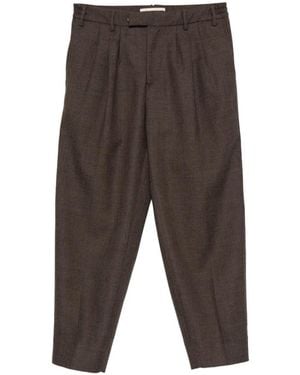 Briglia 1949 Pleated Straight-Leg Trousers - Grey