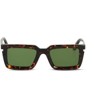 Off-White c/o Virgil Abloh トータスシェル スクエアサングラス - グリーン