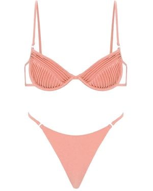 Selia Richwood Amy Ruched Bikini - Pink