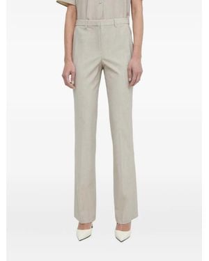 Theory Belted-Loop Pants - Natural