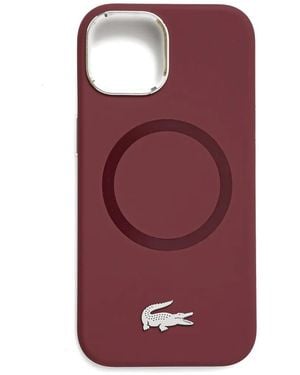 Lacoste Logo-Plaque Iphone 15 6.1 Case - Purple