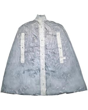 PROTOTYPES Graphic-Print Raincoat - Blue