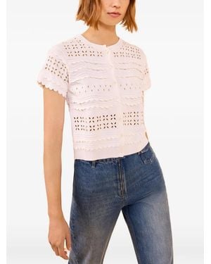 Ulla Johnson Abriana Knitted Cardigan - Blue