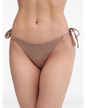 Guess Bas De Bikini À Logo 4G - Natural