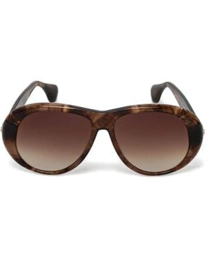 Vivienne Westwood Tortoiseshell Round-Frame Sunglasses - Brown