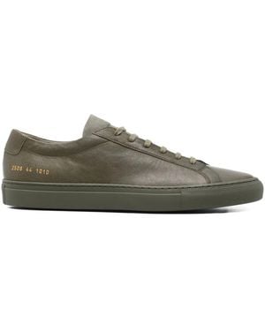 Common Projects Leather Lace-Up Trainers - Green