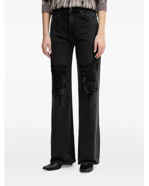 Sisley Verzierte Jeans - Schwarz