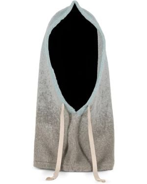 JUN/NAKAYAMA Gradient Drawstring Balaclava - Black