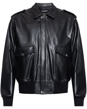 Dolce & Gabbana マルチポケット レザージャケット メンズ Dolce & Gabbana マルチポケット レザーカラー ジャケット