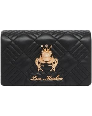 Love Moschino Frog キルティング ショルダーバッグ - ブラック