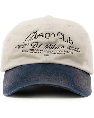 D1 Milano Design Club Embroidered Cap - Natural