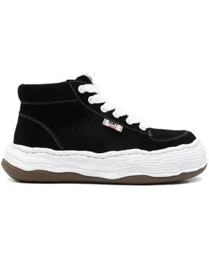 Maison Mihara Yasuhiro Oliver Suede High-Top Trainers - Black