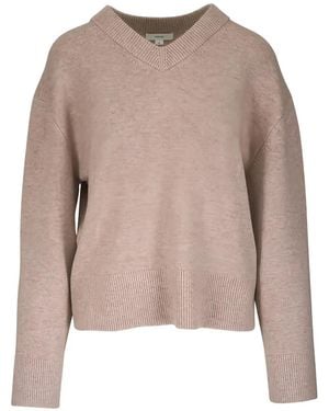 Vince Pullover mit V-Ausschnitt - Natur