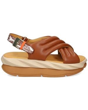 4Ccccees Mellow Mana Criss-Cross Sandals - Brown