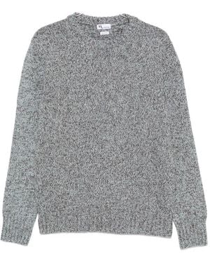 Doppiaa Marl-Knit Crew-Neck Jumper - Grey