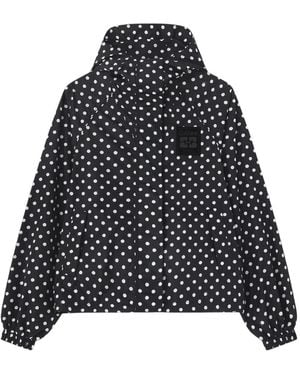 Ganni Regenjas Met Capuchon - Zwart
