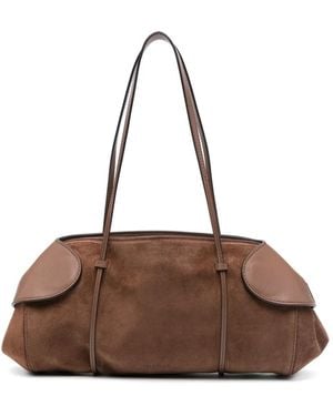 Neous Panelled Shoulder Bag - Brown
