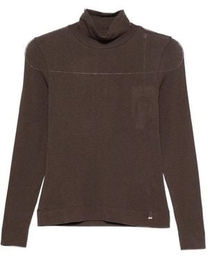 Herno Roll-Neck Long-Sleeve Sweater - Brown