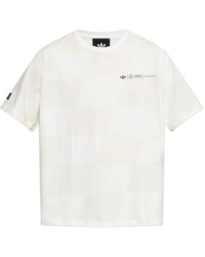 adidas X Bad Bunny X Mercedes-Amg Petronas Formula One Logo-Detail T-Shirt - White
