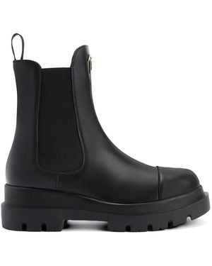 Giuseppe Zanotti Lybbi Elastic Leather Boots - Black