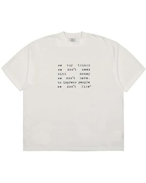 Vetements T-Shirt We Buy Things - Bianco