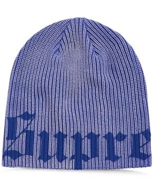 Supreme Old English Printed Beanie Hat - Blue