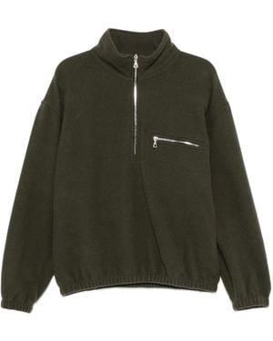 Rier Zip-Fastening Fleece Sweatshirt - Green