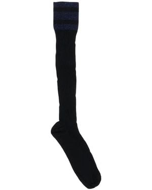 DSquared² Calcetines De Canalé Con Detalle De Lúrex - Negro
