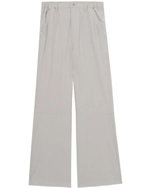 Izzue Logo-Embroidered Trousers - White