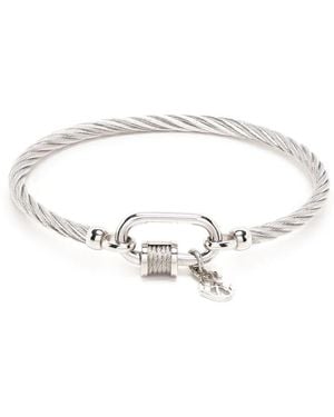 Charriol Forever Lock Cable Bangle - White
