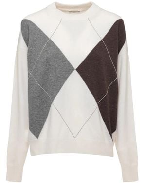 Peserico Pull À Losanges - Grey