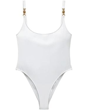 Versace Bañador Con Tirantes - Blanco