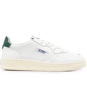 Autry Medalist Leather Low-Top Trainers - White