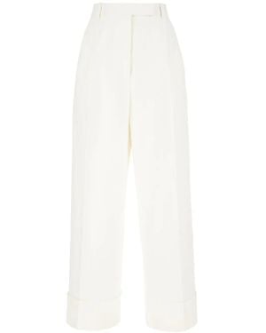 Thom Browne High Waisted Trousers - White