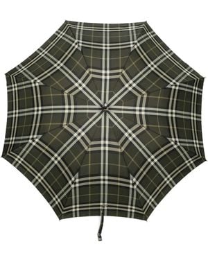Burberry チェック傘 - グレー