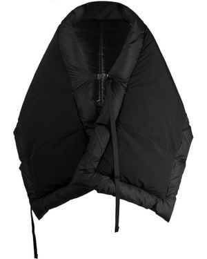 Fumito Ganryu Quilted Padded Scarf - Black