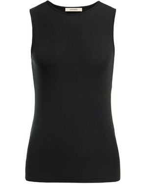 12 STOREEZ Sleeveless Tank Top - Black