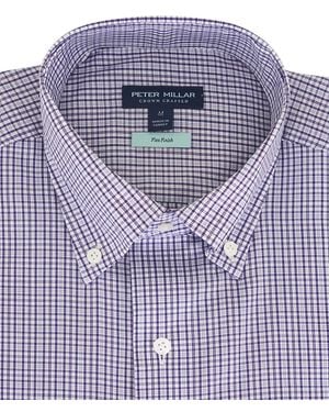 Peter Millar Marco Fig Plaid Shirt - Blue