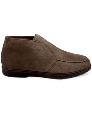 Fabiano Ricci Suede Slip-On Boots - Brown