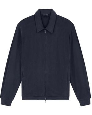 Giorgio Armani Blouson Jacket Regular Fit - Blue